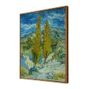 Cuadro Dos álamos en los Alpilles - Van Gogh | Lienzo y Marco
