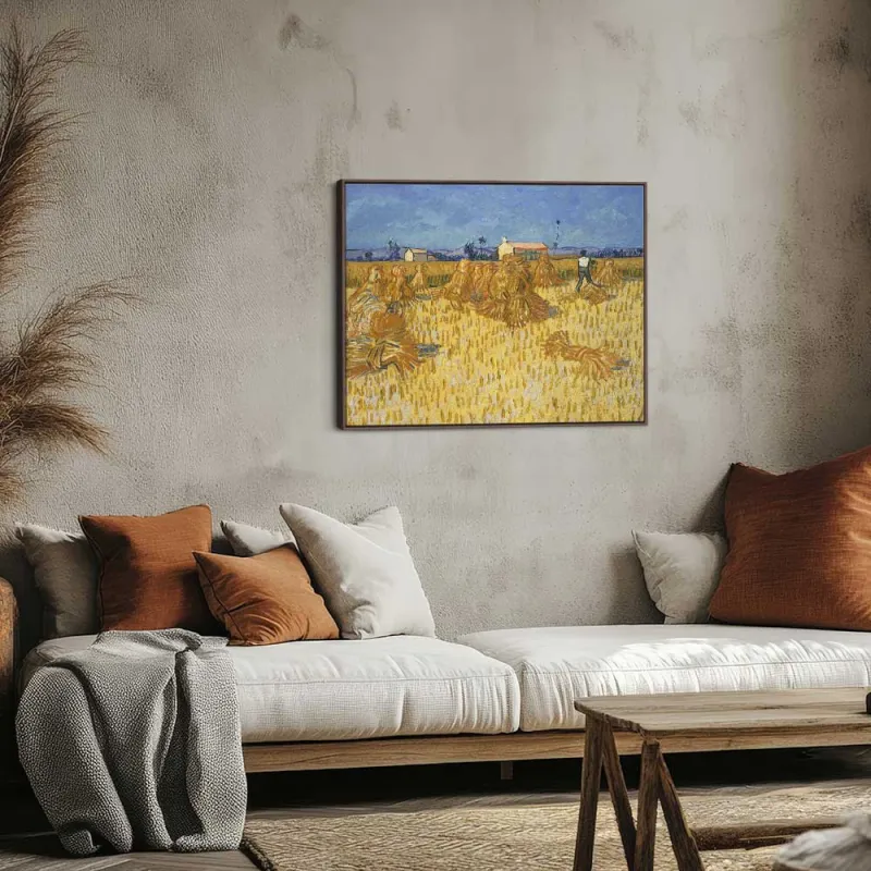 Cuadro "La Cosecha en Provenza" de Vincent van Gogh