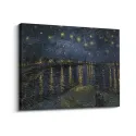 Cuadro "Noche Estrellada sobre el Ródano" de Vincent van Gogh