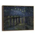 Cuadro "Noche Estrellada sobre el Ródano" de Vincent van Gogh