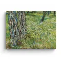 Cuadro "Troncos de Árboles en la Hierba" de Vincent van Gogh