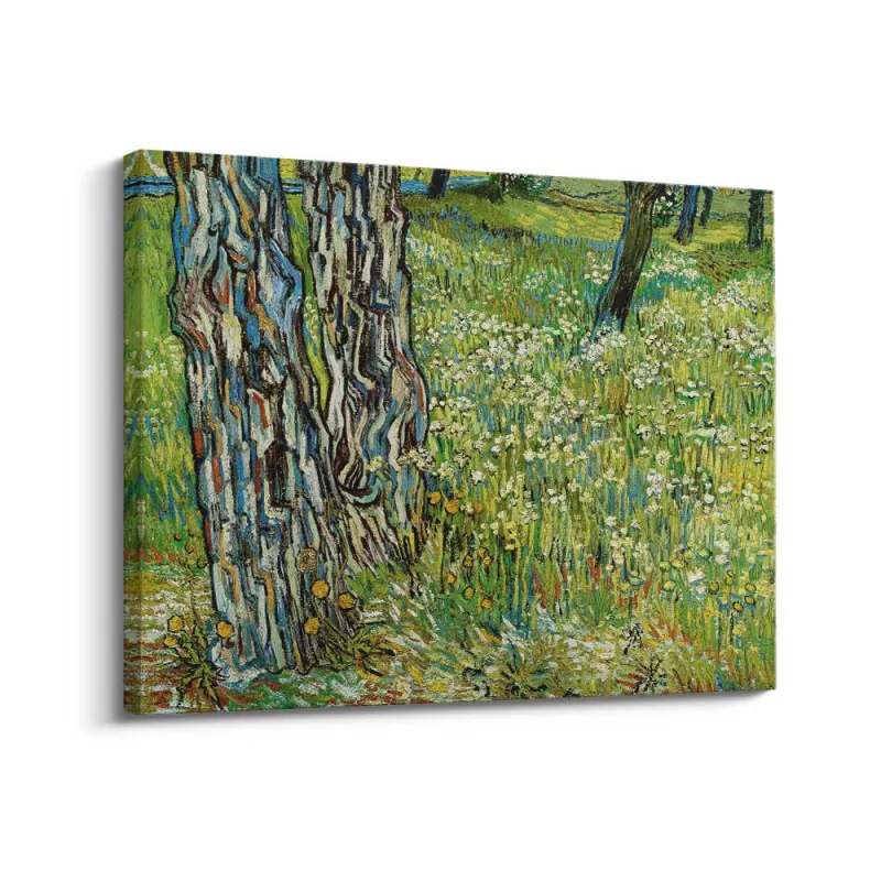 Cuadro "Troncos de Árboles en la Hierba" de Vincent van Gogh