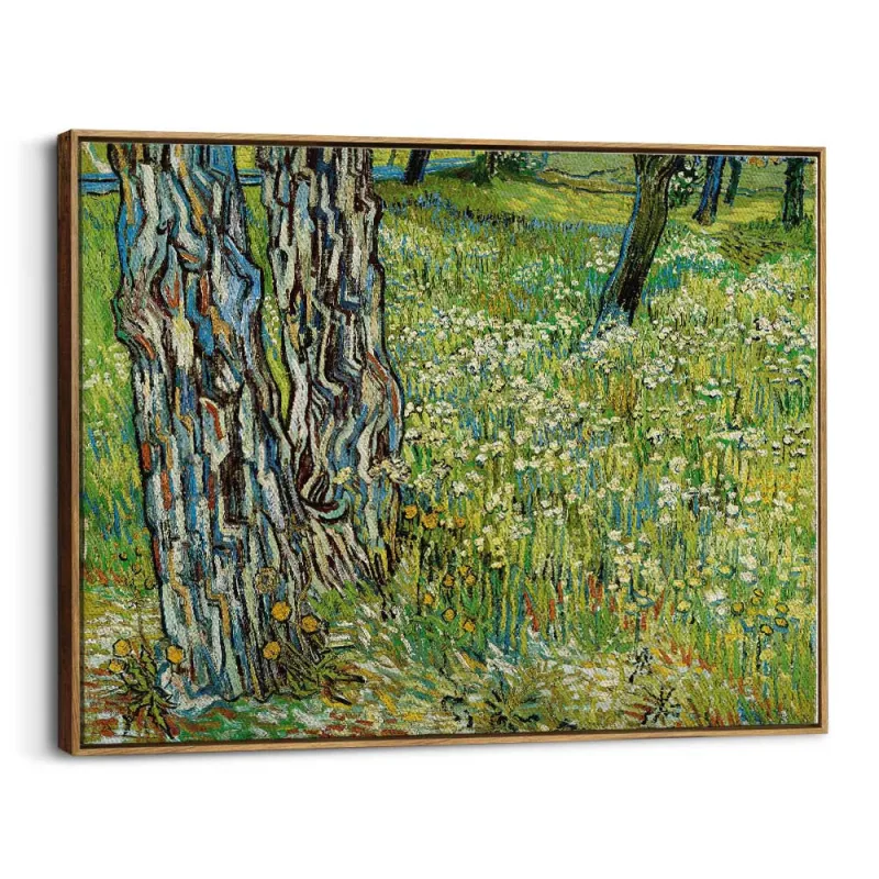 Cuadro "Troncos de Árboles en la Hierba" de Vincent van Gogh