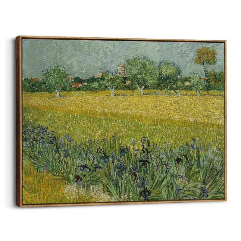 Cuadro "Campo con flores cerca de Arlés" de Vincent van Gogh