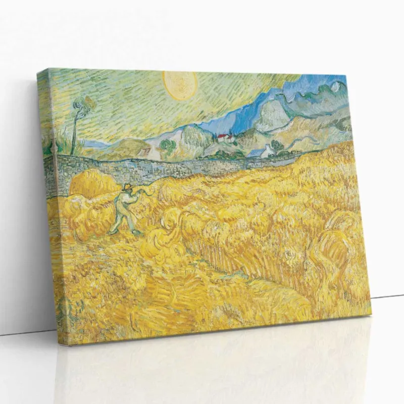 Cuadro "Trigal con Segador" de Vincent van Gogh