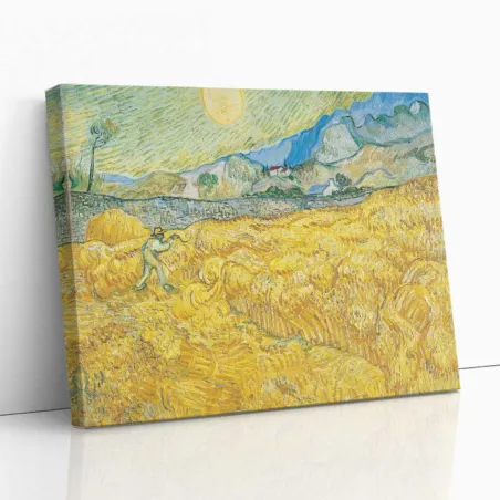 Cuadro "Trigal con Segador" de Vincent van Gogh