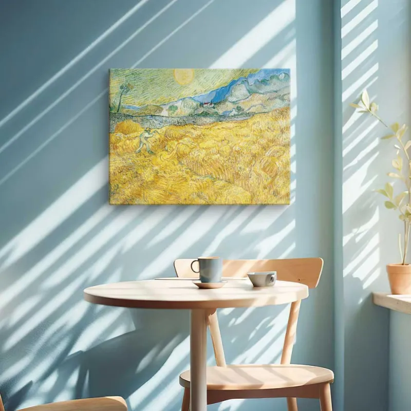 Cuadro "Trigal con Segador" de Vincent van Gogh