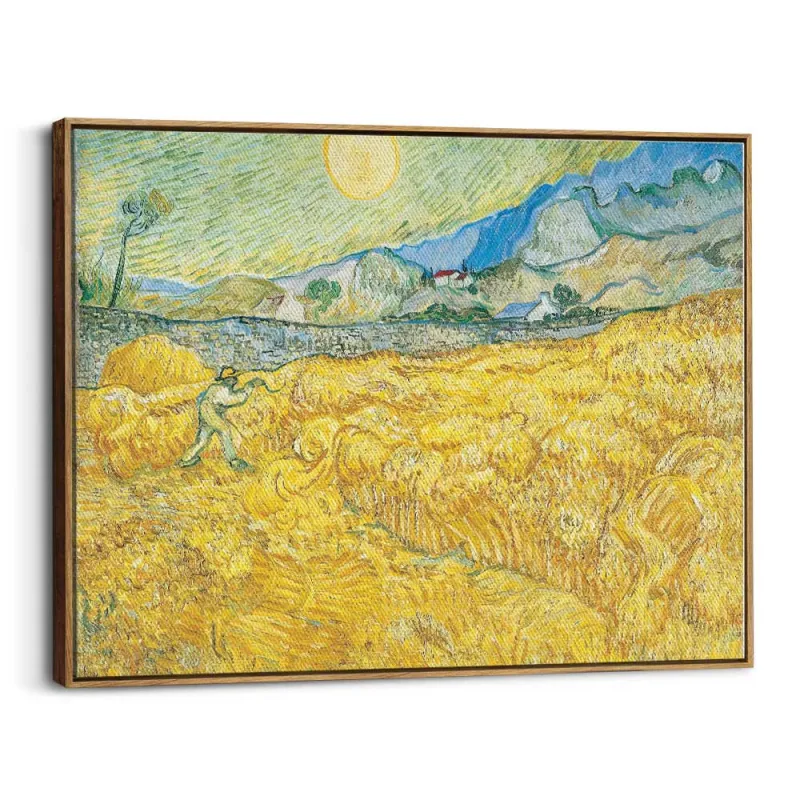 Cuadro "Trigal con Segador" de Vincent van Gogh