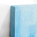 Cuadro Rosas Impasto Celeste | Lienzo Cuadrado y Marco | Ruta Digital