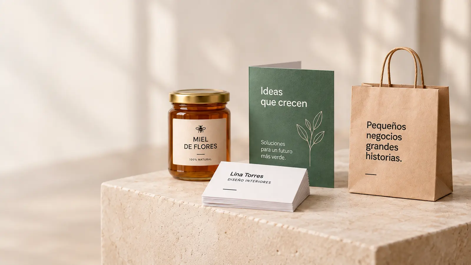 Etiquetas, tarjetas y papelería para presentar tu negocio