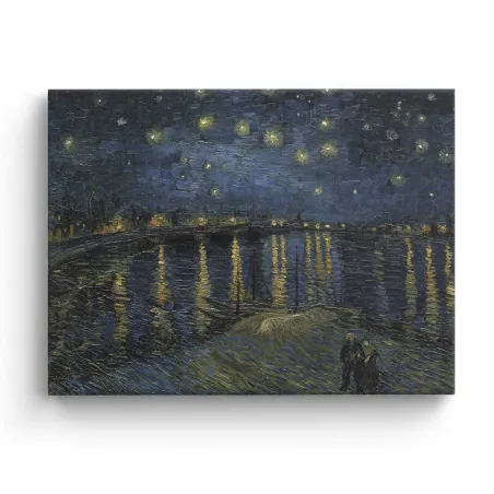 Cuadro "Noche Estrellada sobre el Ródano" de Vincent van Gogh