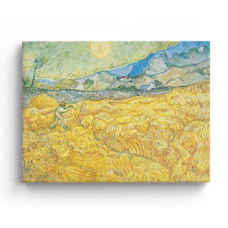 Cuadro "Trigal con Segador" de Vincent van Gogh